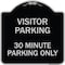 Signmission Visitor Parking Visitor Parking 30 Minute Parking Heavy-Gauge Alum Sign, 18" x 18", BS-1818-22727 A-DES-BS-1818-22727 - alternate 1